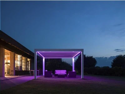 উঠান Pergola Louvered ছাদ